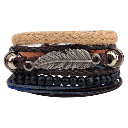 Stacking Leather Bracelet Sets