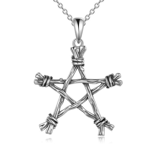 Wicker Pentagram Necklace