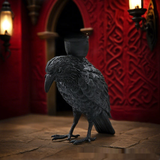Crow Candlestick Holder