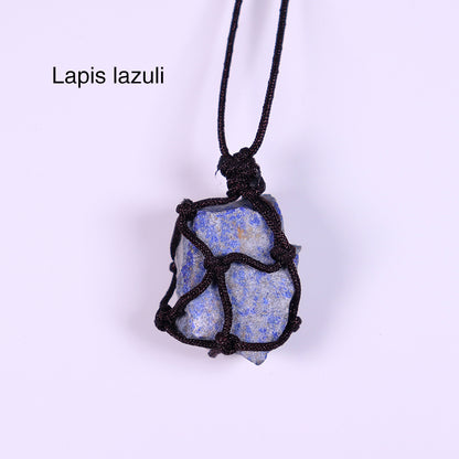 Woven Large Crystal Pendant