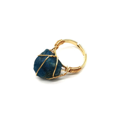 Wire Wrapped Rough Stone Ring