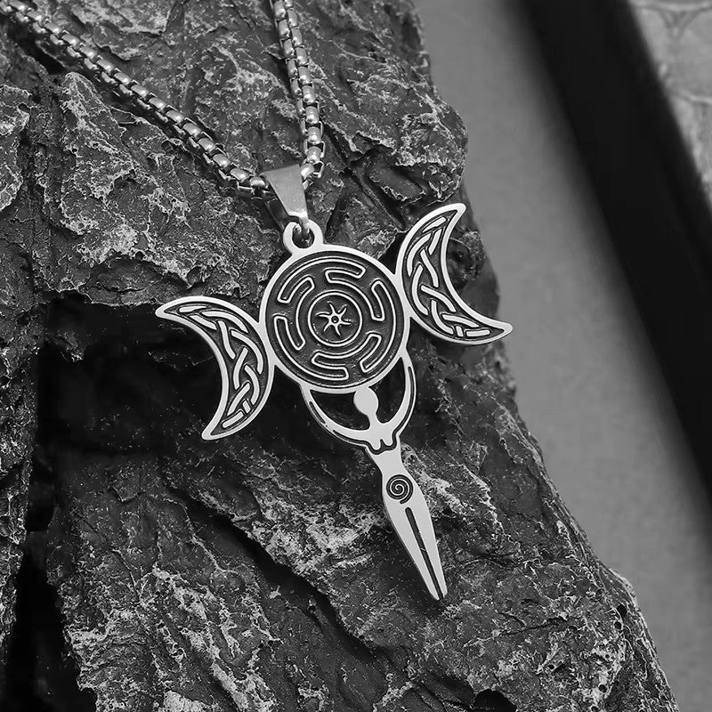 Moon Phase Knot Necklace