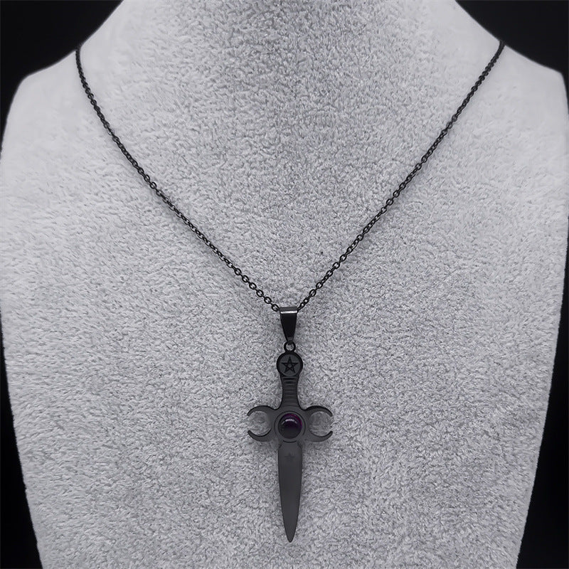 Dagger Pendant Necklace