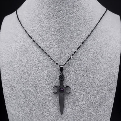 Dagger Pendant Necklace