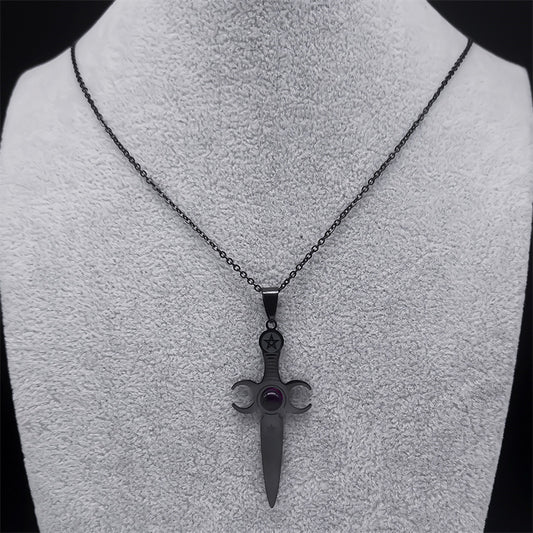 Dagger Pendant Necklace