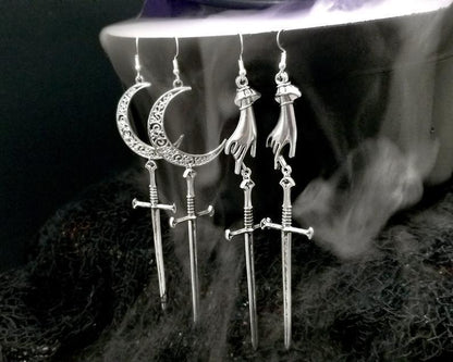 Dangling Sword Earrings