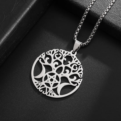 Triple Moon Life Necklace