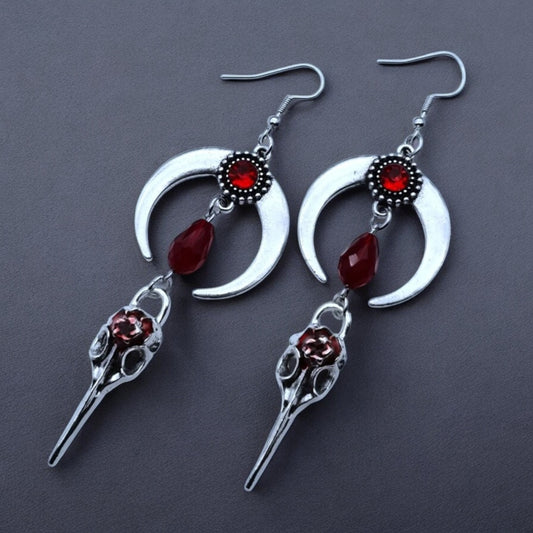 Crow Skull Earrings