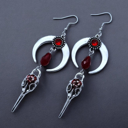 Crow Skull Earrings