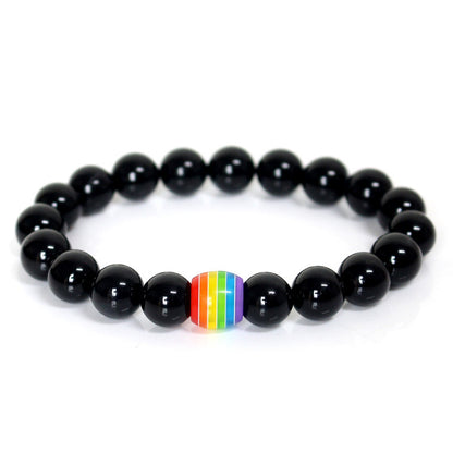 Rainbow Bead Bracelet Pride Color Options