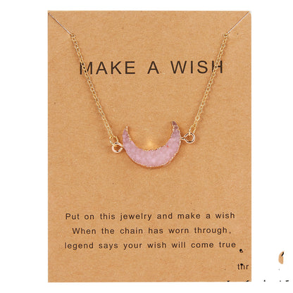 Make A Wish Moon Pendants