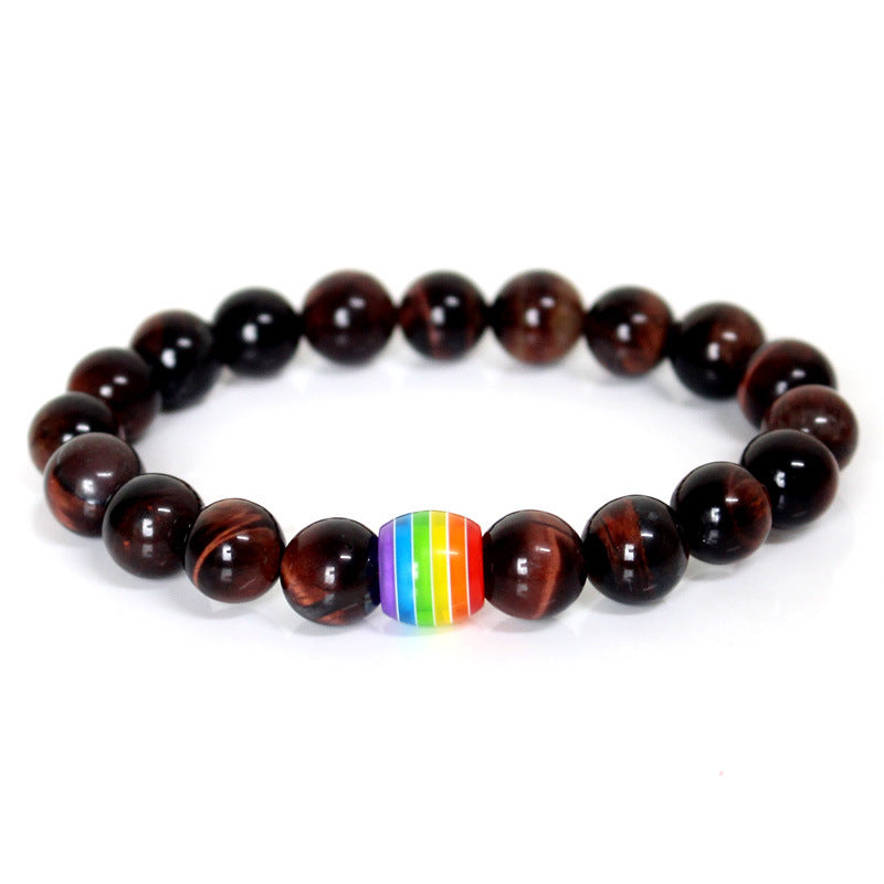 Rainbow Bead Bracelet Pride Color Options