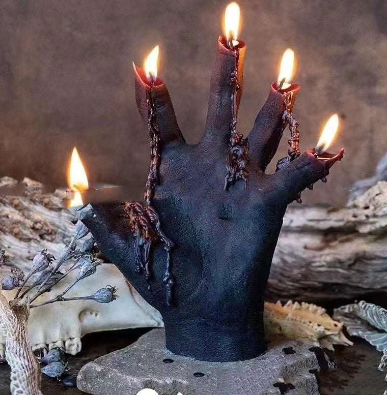 Witch Hand Candle